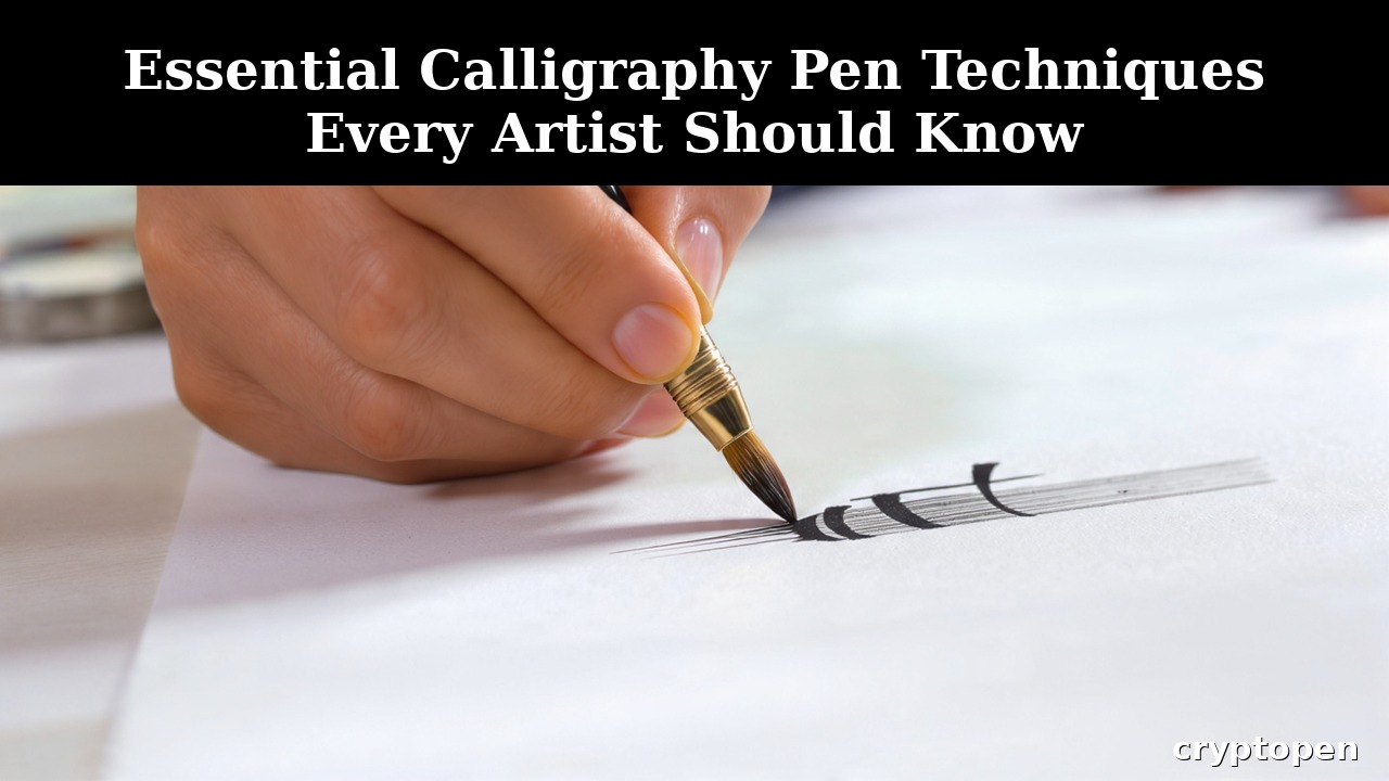 calligraphy pen techniques for beautiful hand lettering