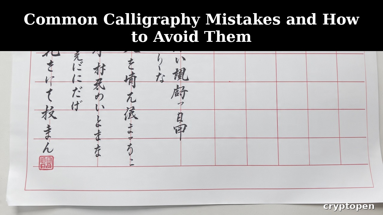 calligraphy pen mistakes for beautiful hand lettering