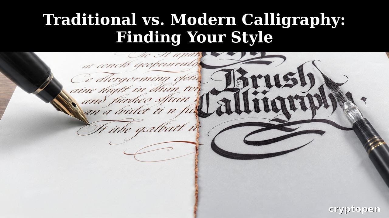 modern calligraphy style for beautiful hand lettering
