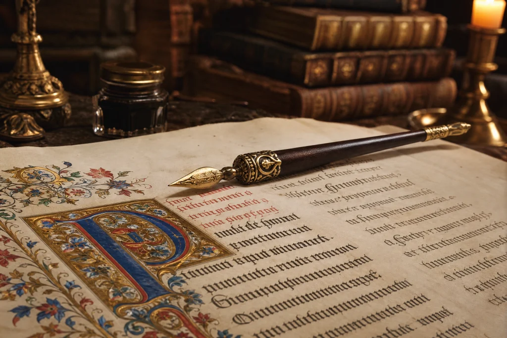 Medieval Illumination Dip Pen